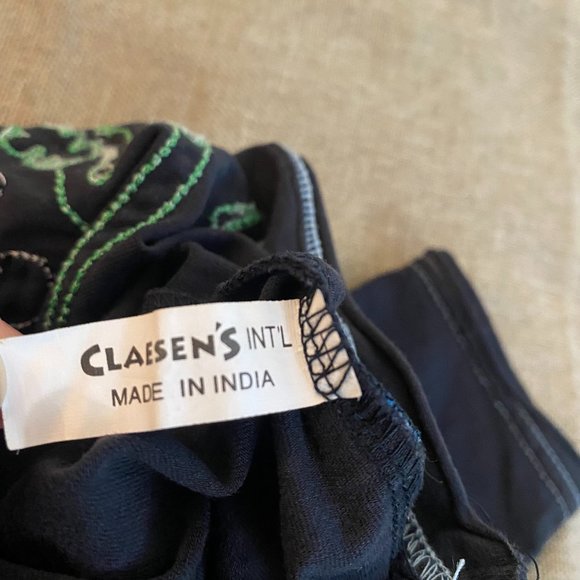 Claesen's INTL Baby India Embroidered Pirate Collar Shirt Cotton Lycra - Picture 7 of 8